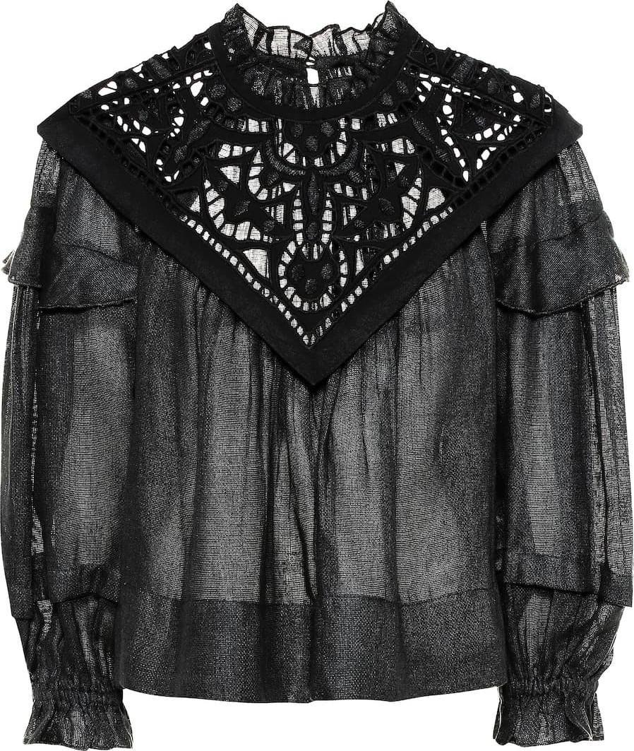 Isabel Marant Geoffrey linen blouse