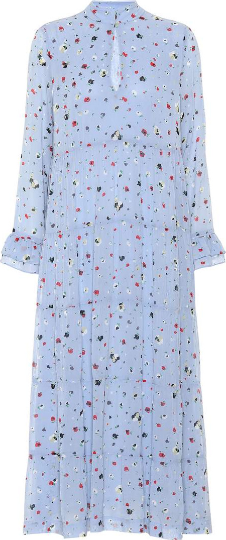 Ganni Dainty Georgette floral midi dress