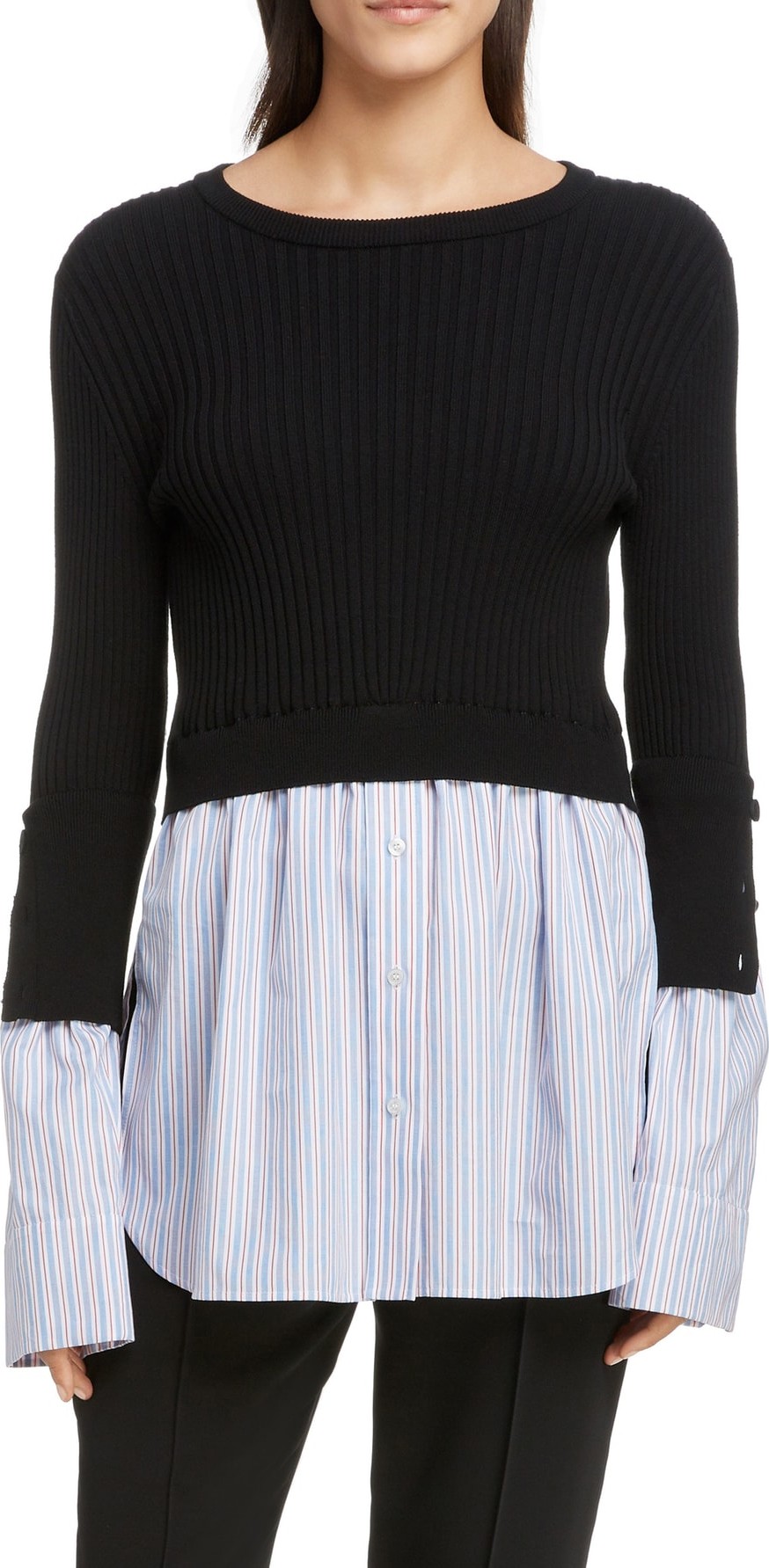 KENZO 2-in-1 Mixed Media Top