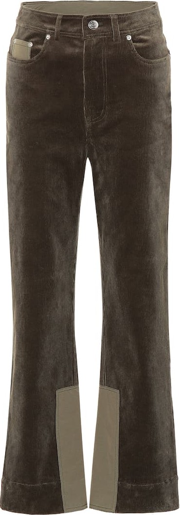 Ganni High-rise corduroy pants