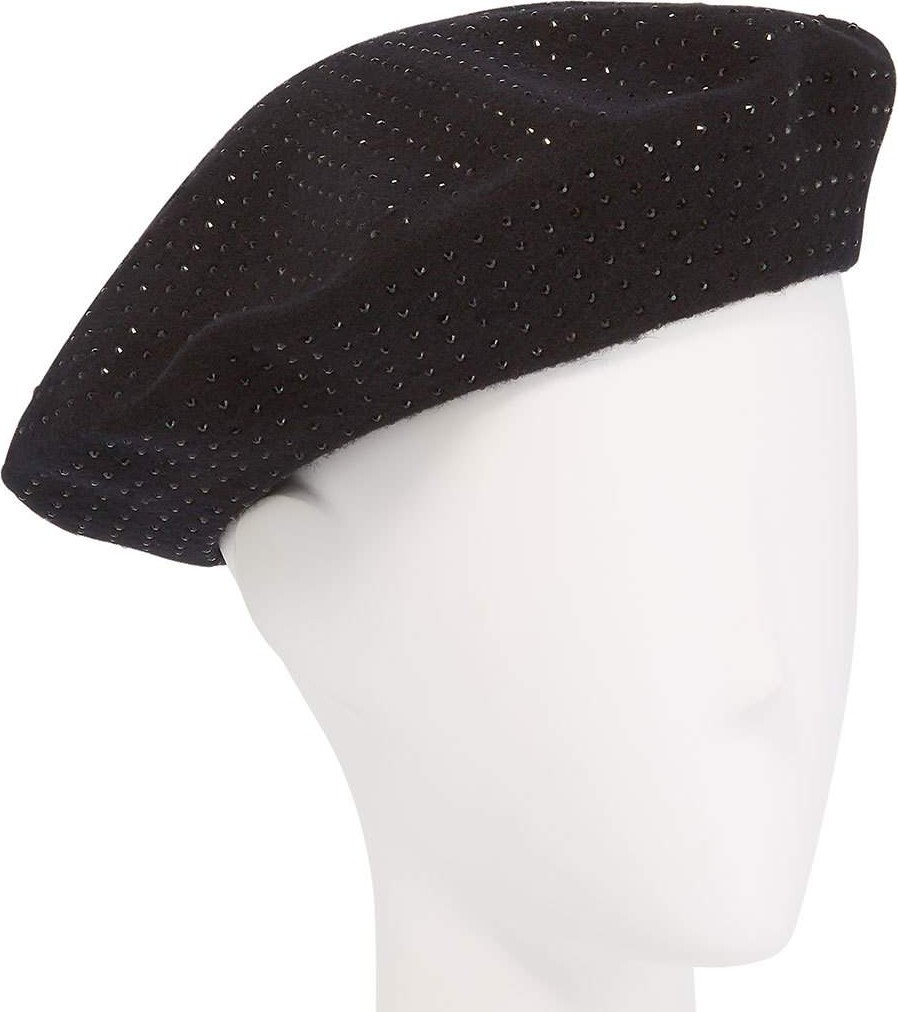 Saint Laurent Studded Wool Beret