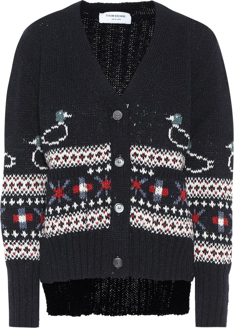 Thom Browne Wool and mohair cardigan