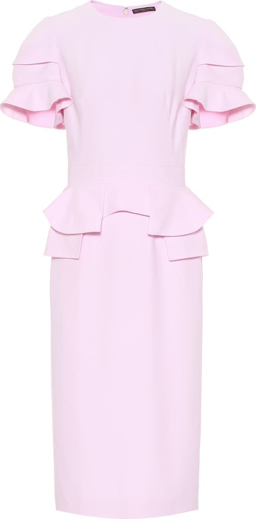 Alexander McQueen Crêpe midi dress