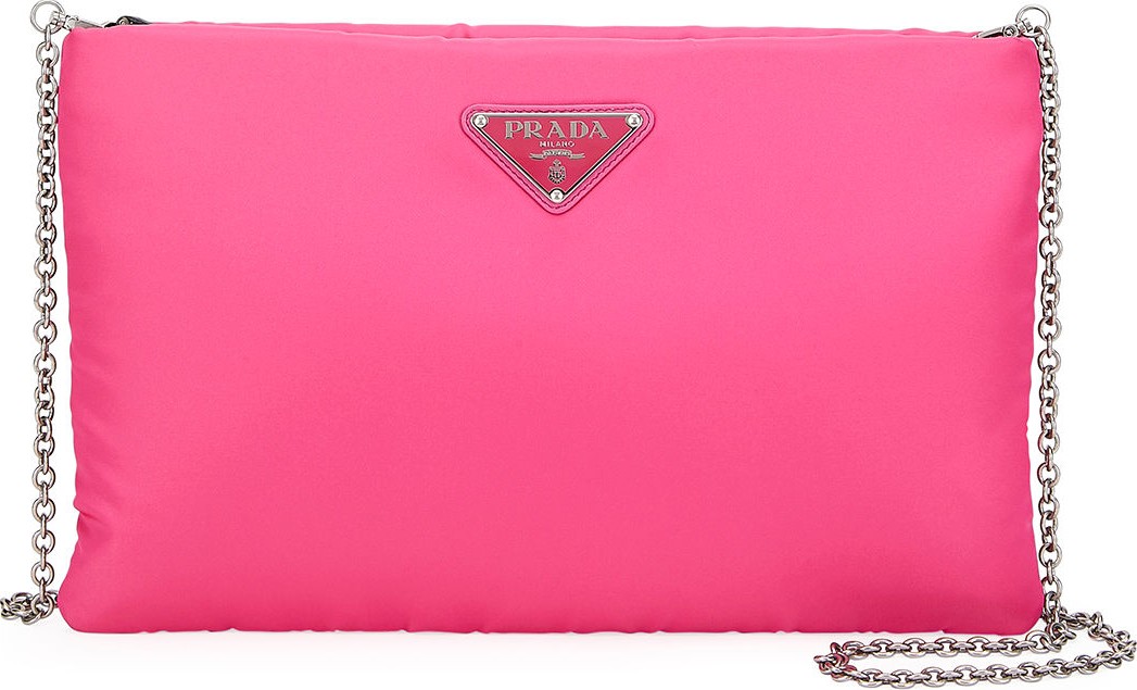 Prada Large Tessuto Soft Clutch