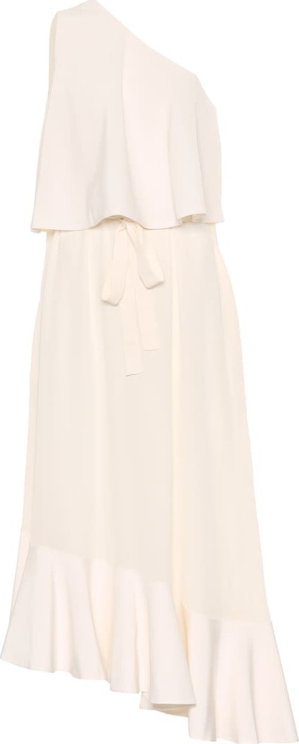 Stella McCartney One-shoulder silk midi dress