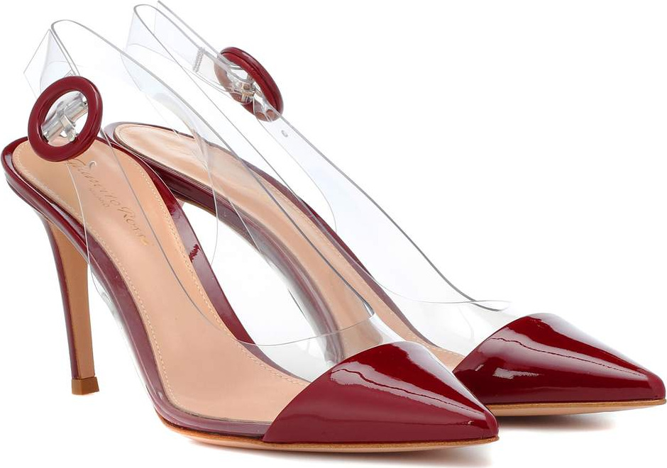 Gianvito Rossi Alice slingback patent leather pumps