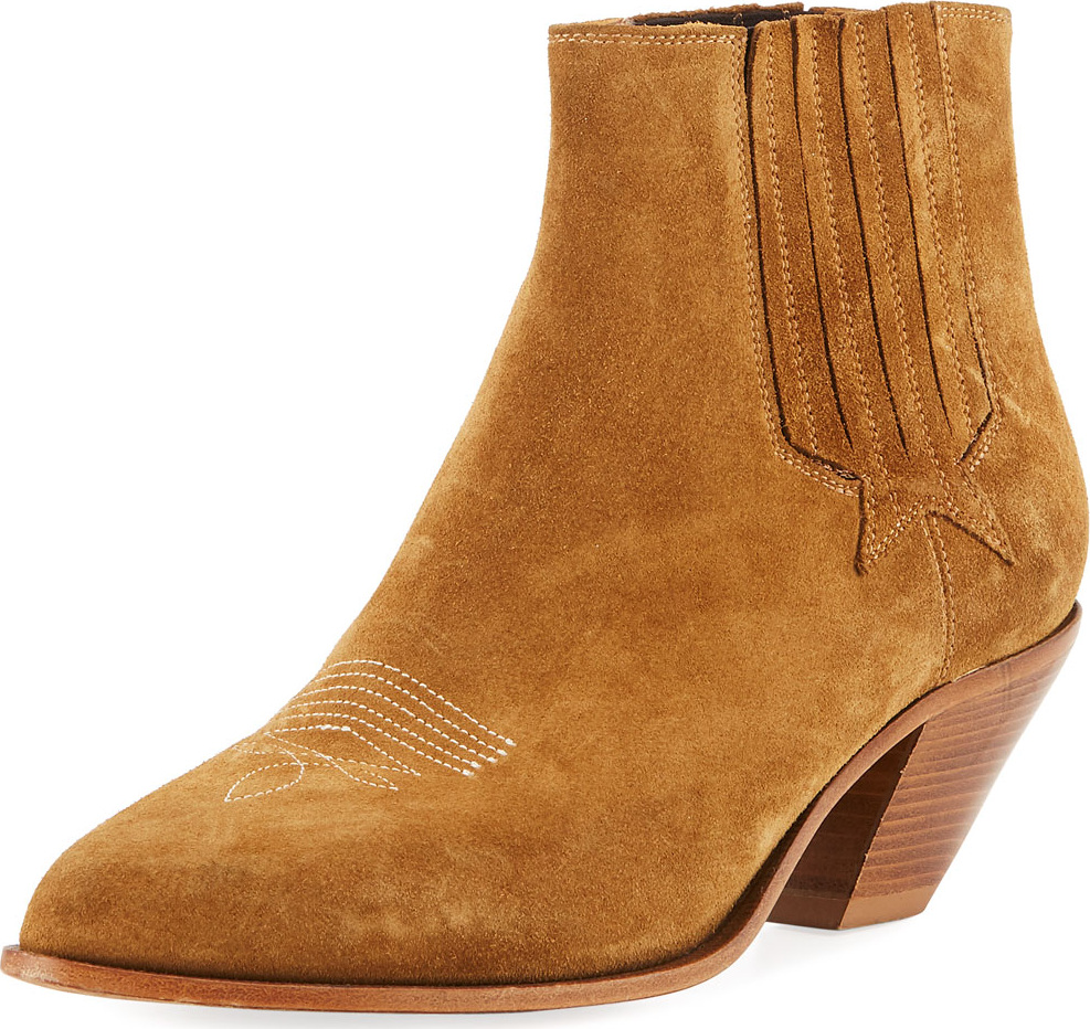 Golden Goose Deluxe Brand Sunset Suede Cowboy Ankle Boot
