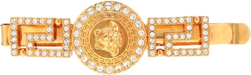 Versace Crystal-encrusted hairclip