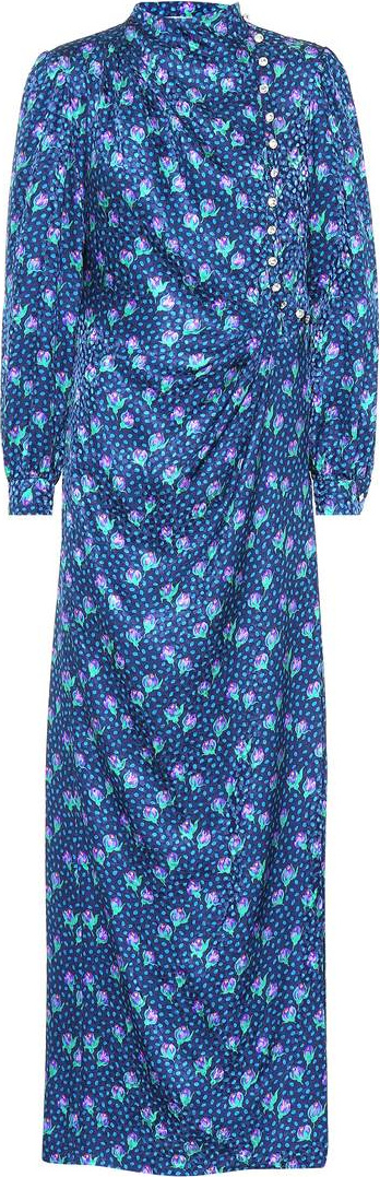 Miu Miu Crystal-embellished silk dress