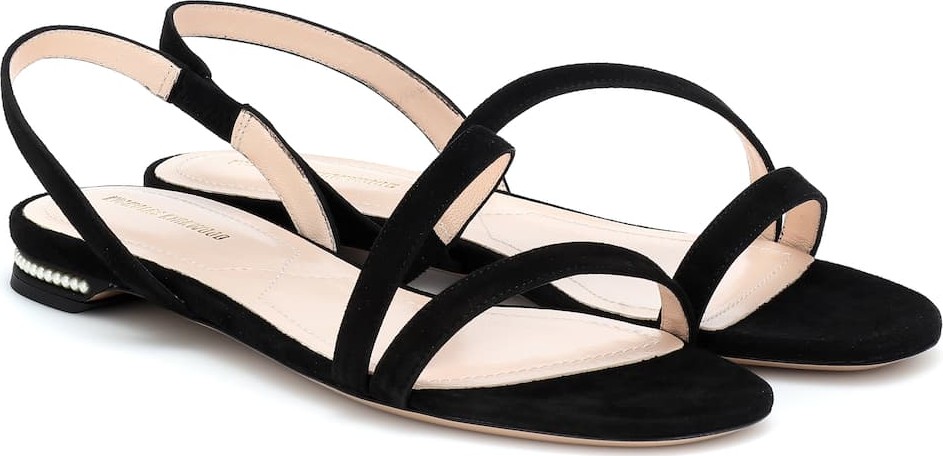 Nicholas Kirkwood Casati pearl suede sandals