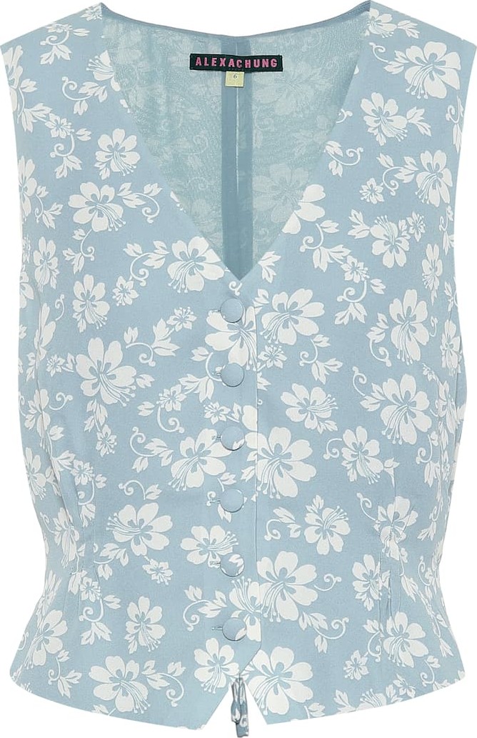 Alexachung Floral crêpe top