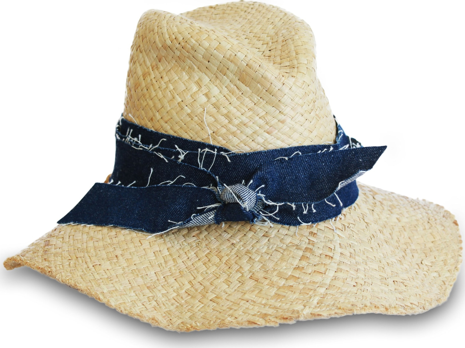 Lola Hats First Aid Denim Band Straw Hat