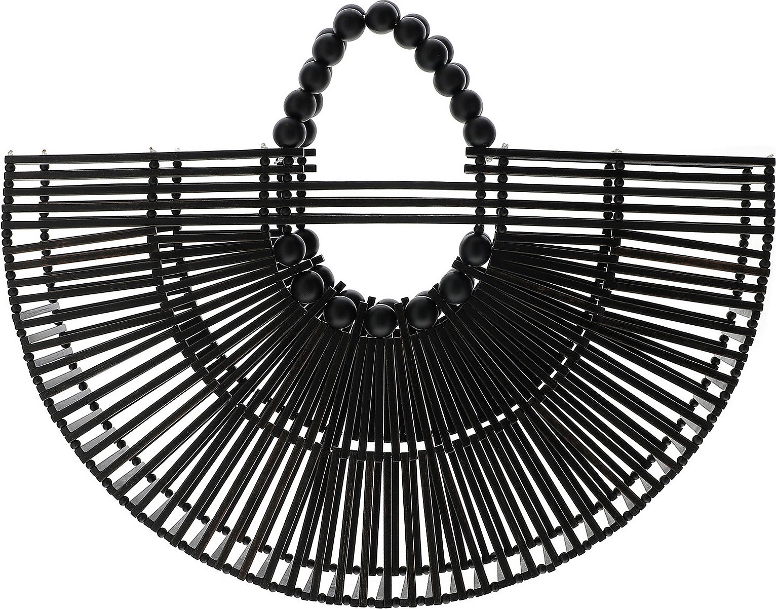 Cult Gaia Black Fan Ark Bag