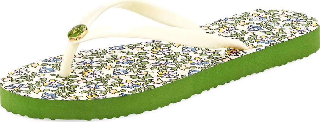 Tory Burch Thin Platform Printed Sandals