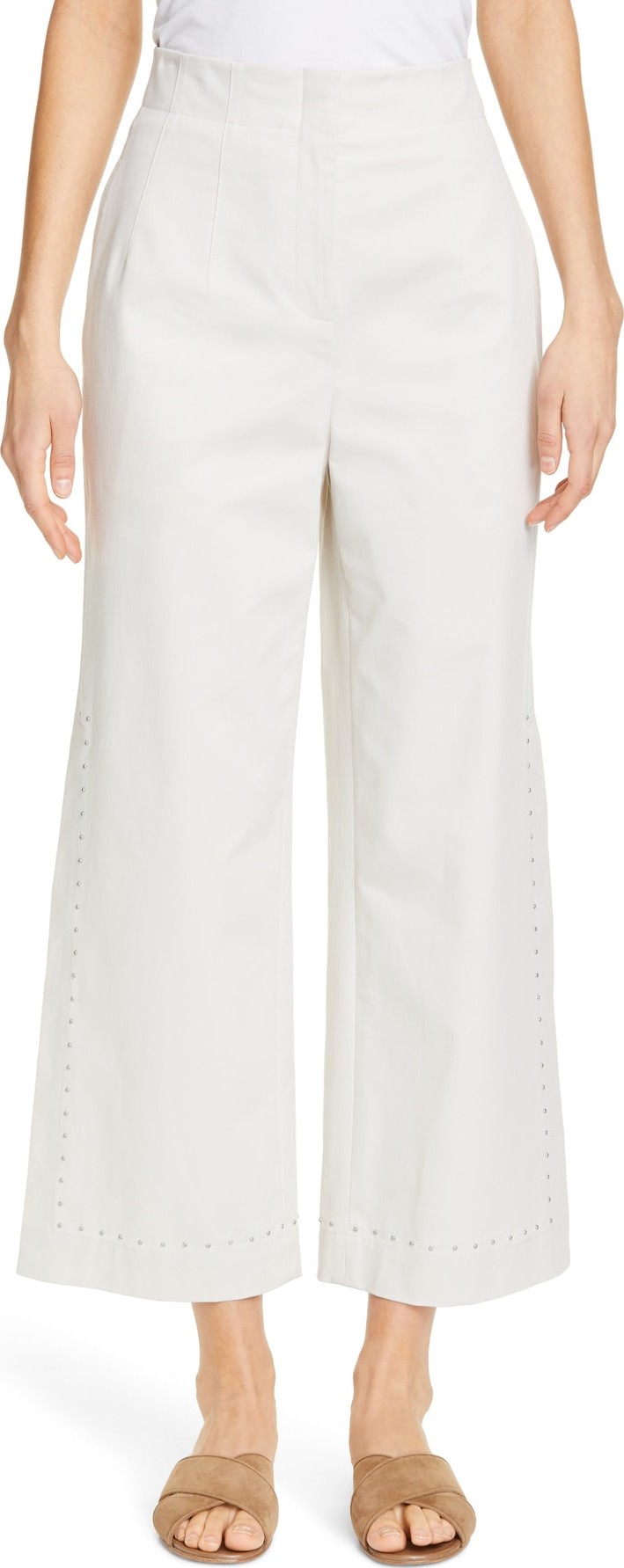 Lafayette 148 New York Downing High Waist Wide Leg Ankle Pants