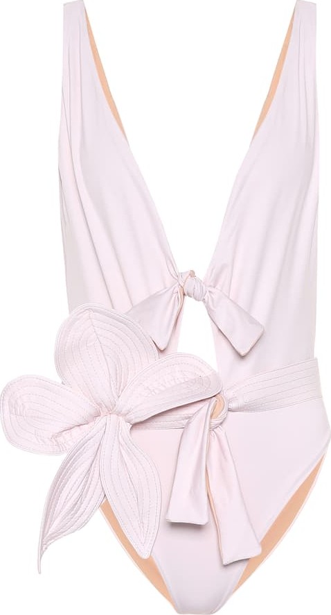 Johanna Ortiz Shadows belted one-piece swimsuit