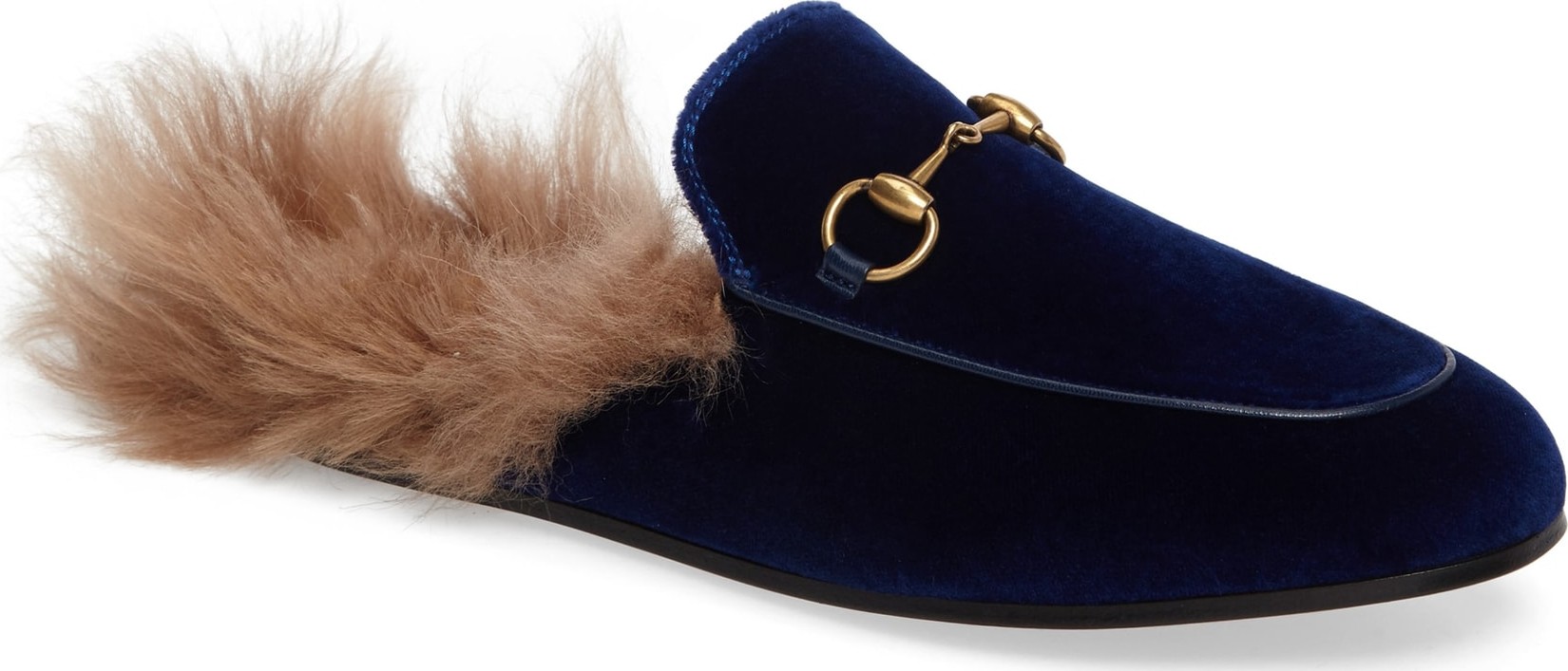 Gucci Princetown Genuine Shearling Mule Loafer