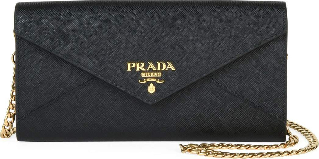 Prada Saffiano Envelope Mini Crossbody Bag
