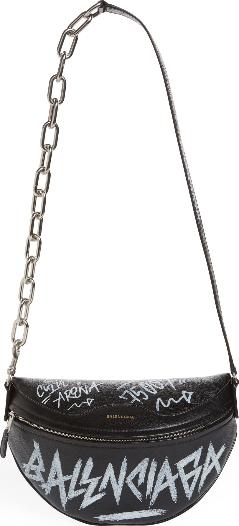 Balenciaga Graffiti Souvenir Leather Belt Bag