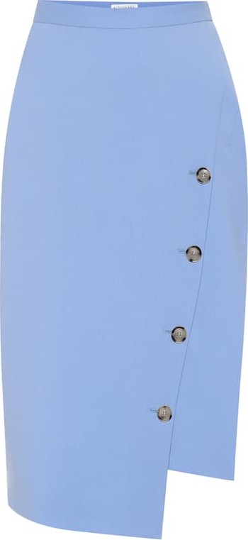 Altuzarra Stretch wool asymmetric skirt