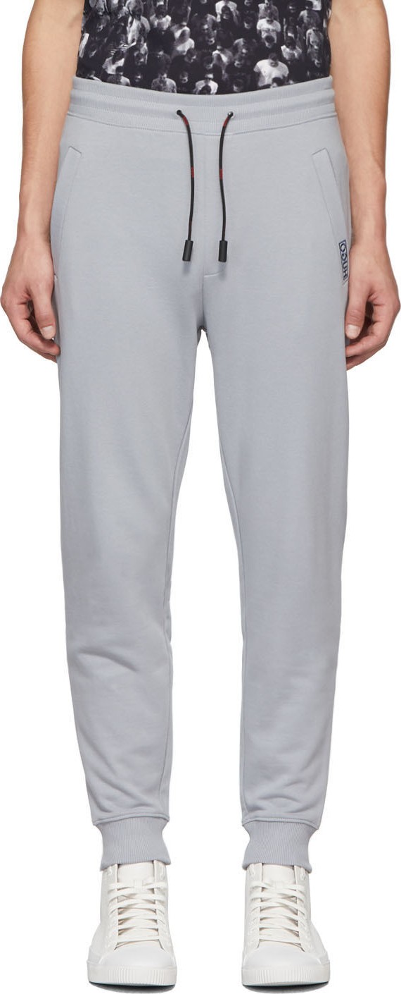 HUGO Grey Reversed Logo Doak193 Lounge Pants