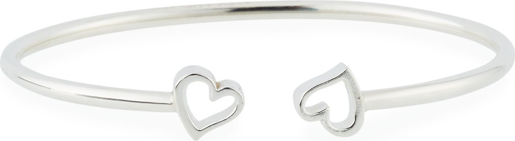 Alex and Ani Heart Kick Cuff Bracelet, Silver