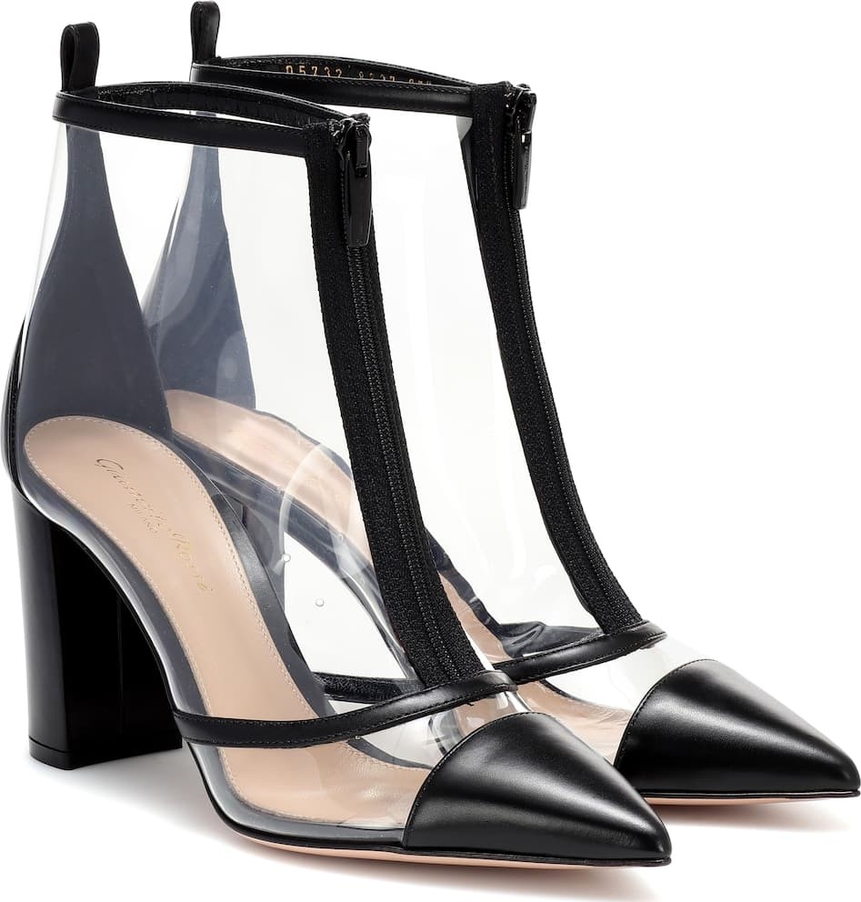 Gianvito Rossi Plexi 85 ankle boots