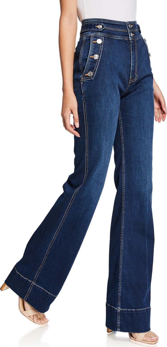 Current/Elliott The Maritime High-Rise Flared Jeans