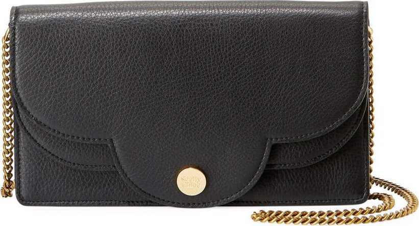 See By Chloé Polina Layered Crossbody Wallet On A Chain, Black