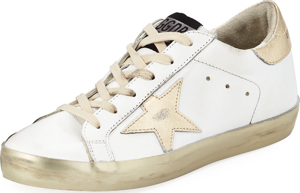 Golden Goose Deluxe Brand Distressed Leather Star Sneakers
