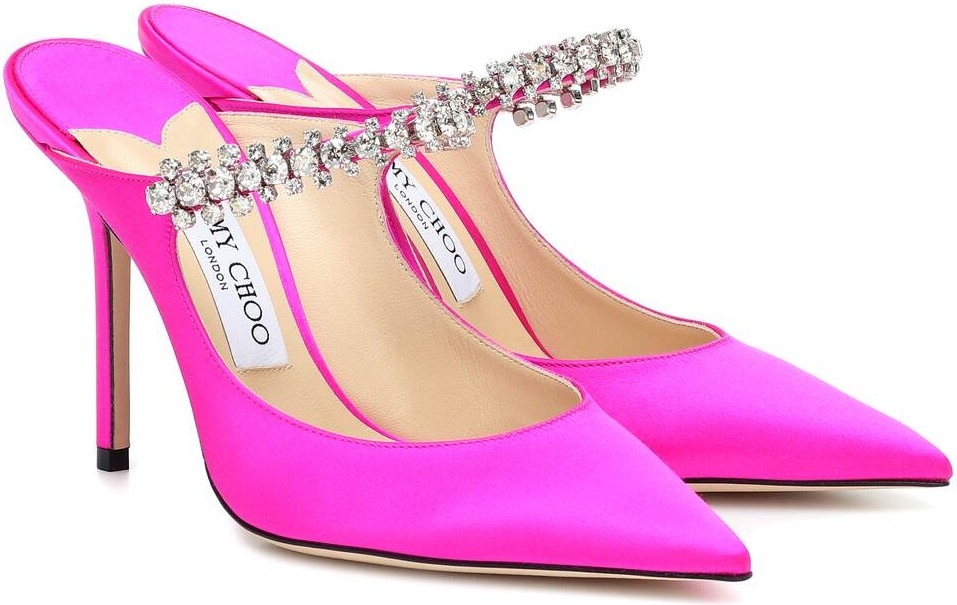 Jimmy Choo Exclusive to Mytheresa – Bing 100 satin mules