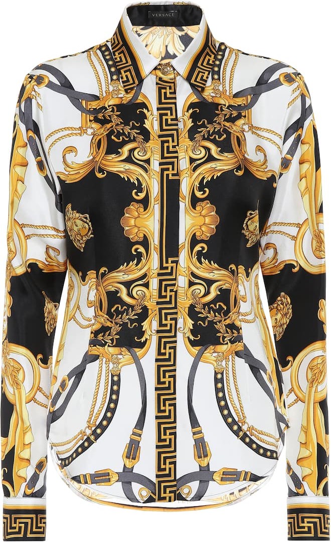 Versace Printed silk shirt