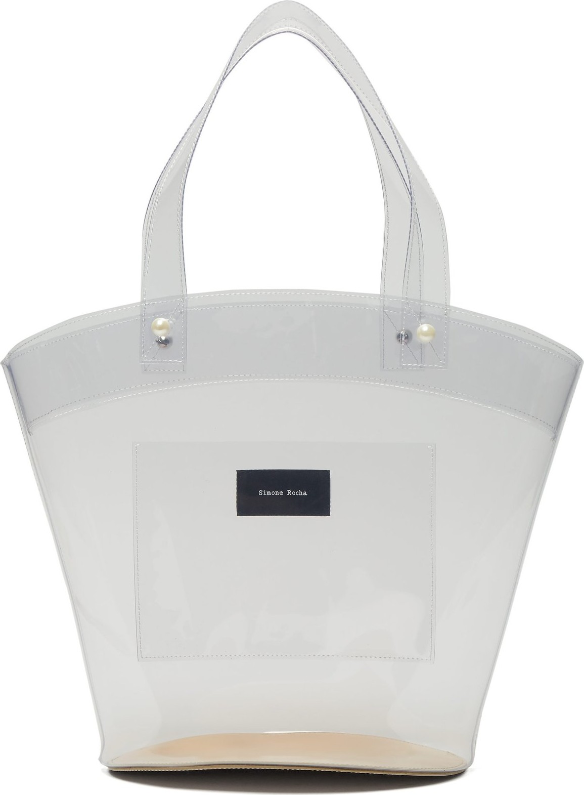 Simone Rocha Logo-patch PVC bucket bag