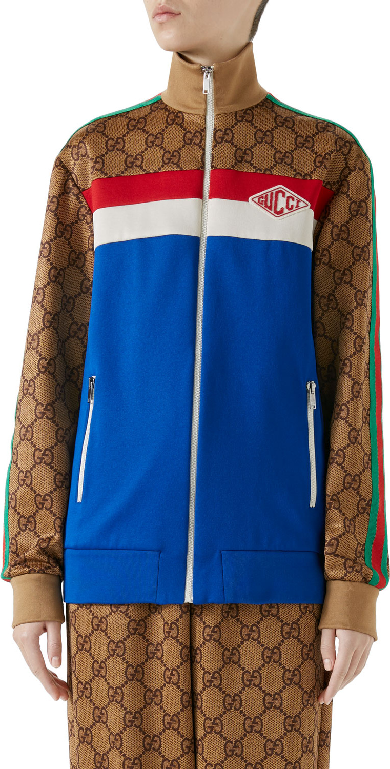 Gucci GG Technical Zip-Up Track Jacket