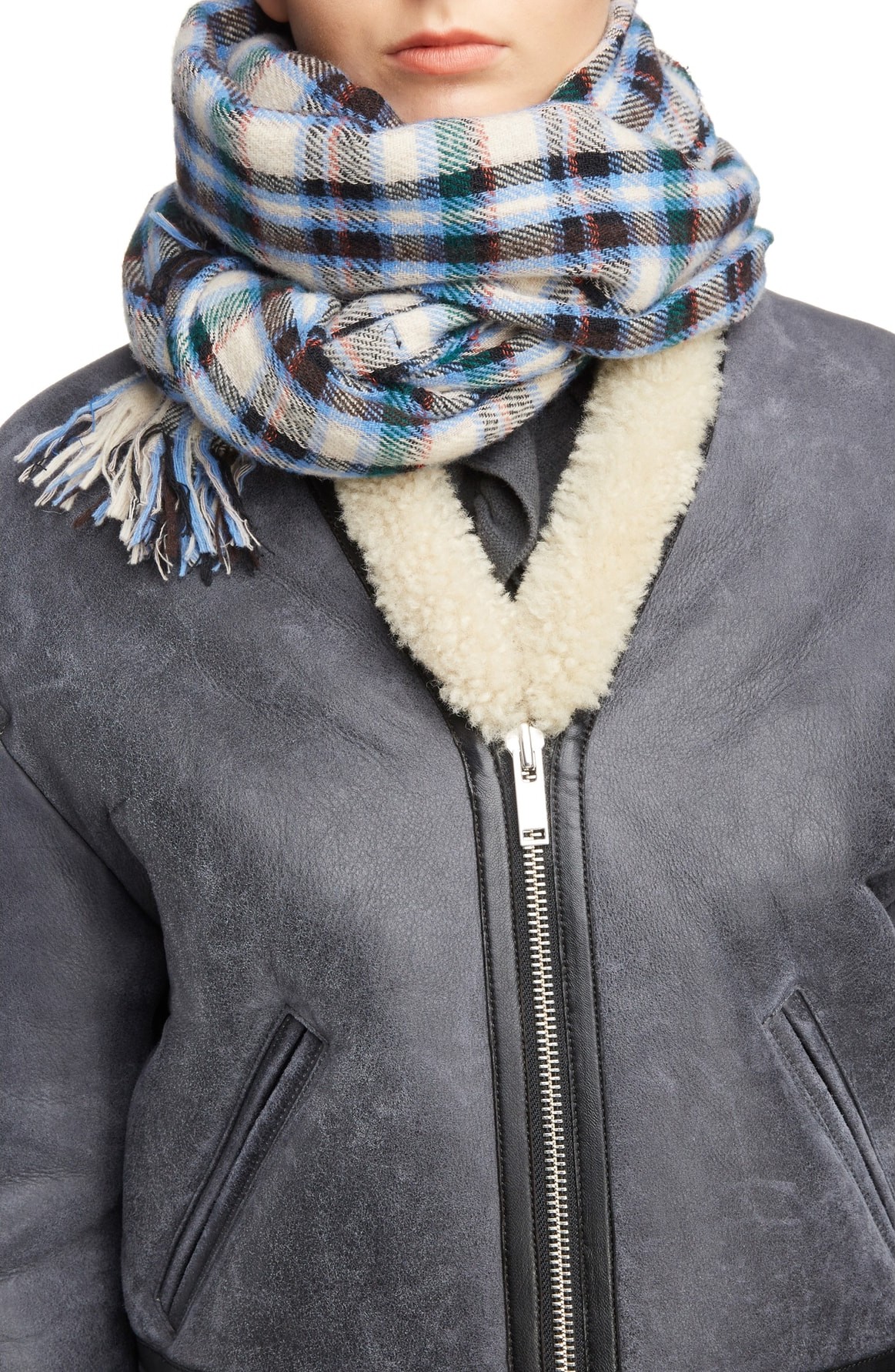 Isabel Marant Etoile Isidore Plaid Scarf