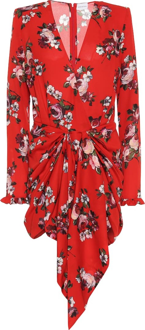 Magda Butrym Lesina floral silk-crêpe minidress