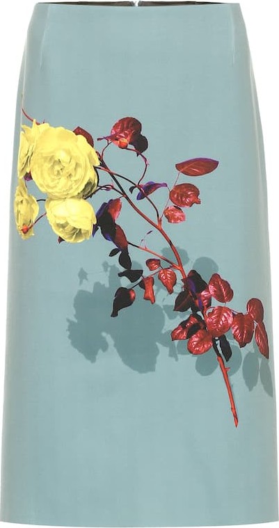 Dries Van Noten Printed midi skirt