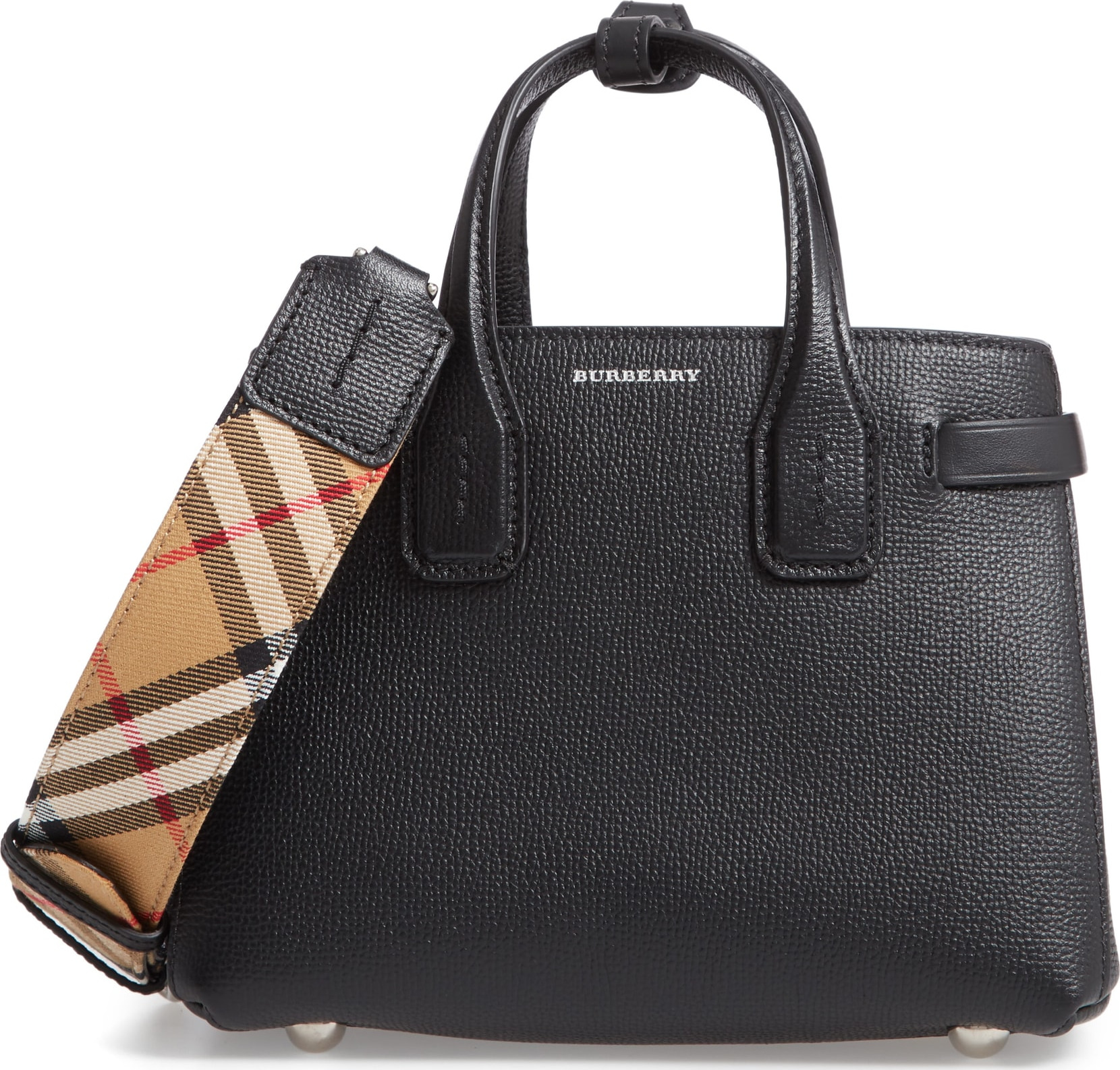 Burberry London England Burberrry Baby Banner Leather Satchel