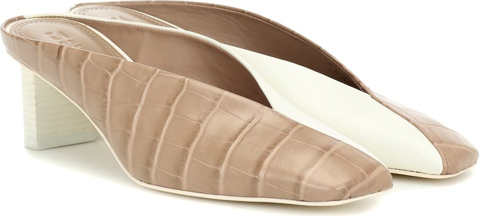 Mercedes Castillo Alenna leather mules