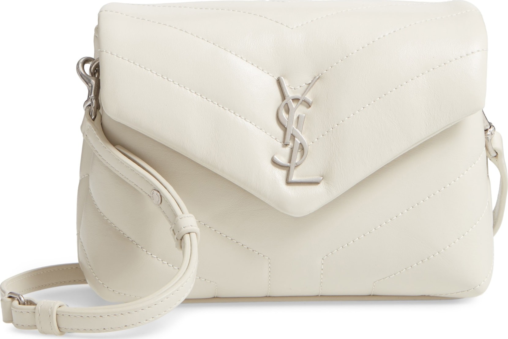 Saint Laurent Toy Loulou Calfskin Leather Crossbody Bag