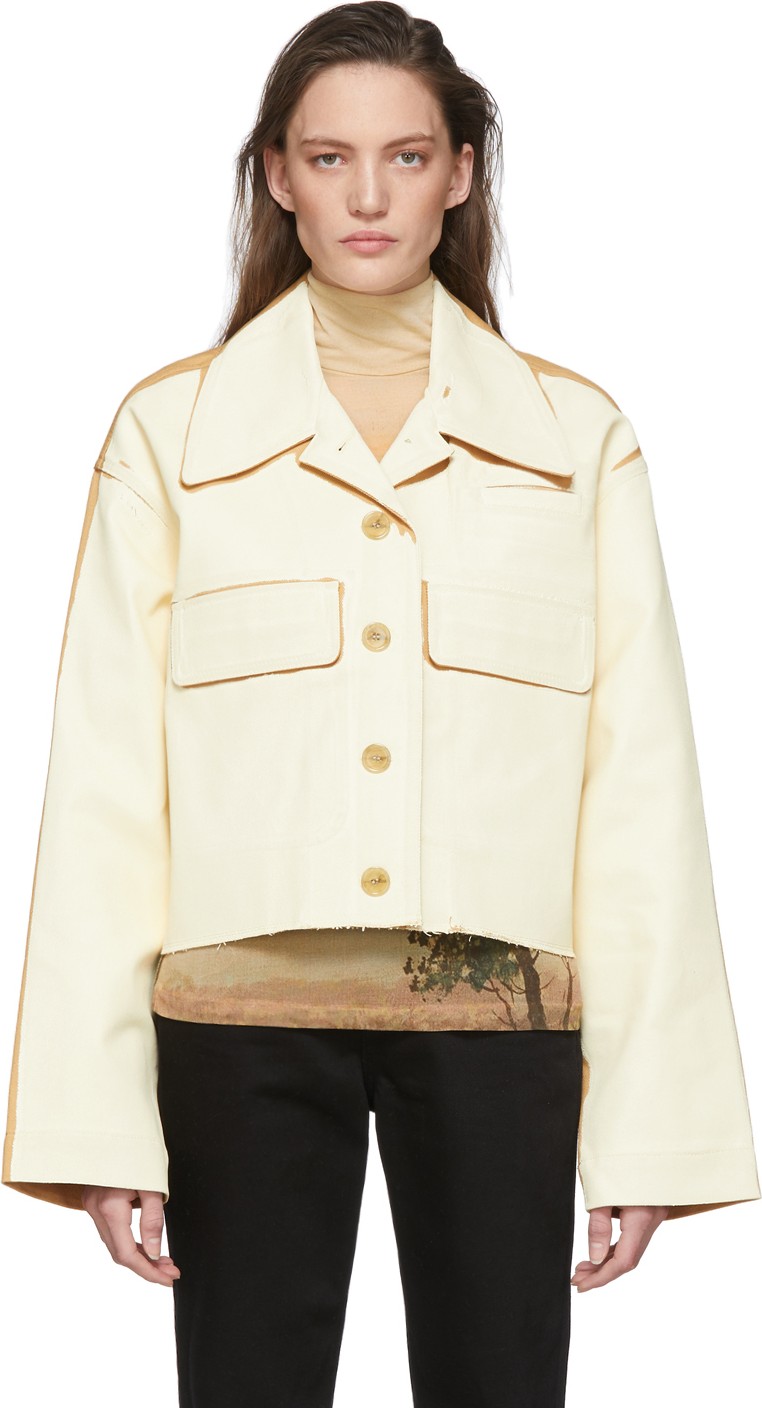 Acne Studios Tan Oleta Heavy Cotton Jacket