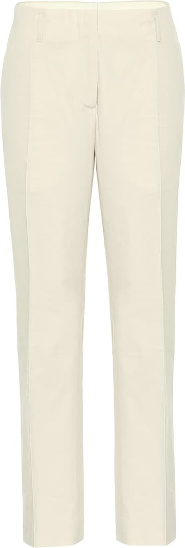 Dries Van Noten High-rise straight cotton pants