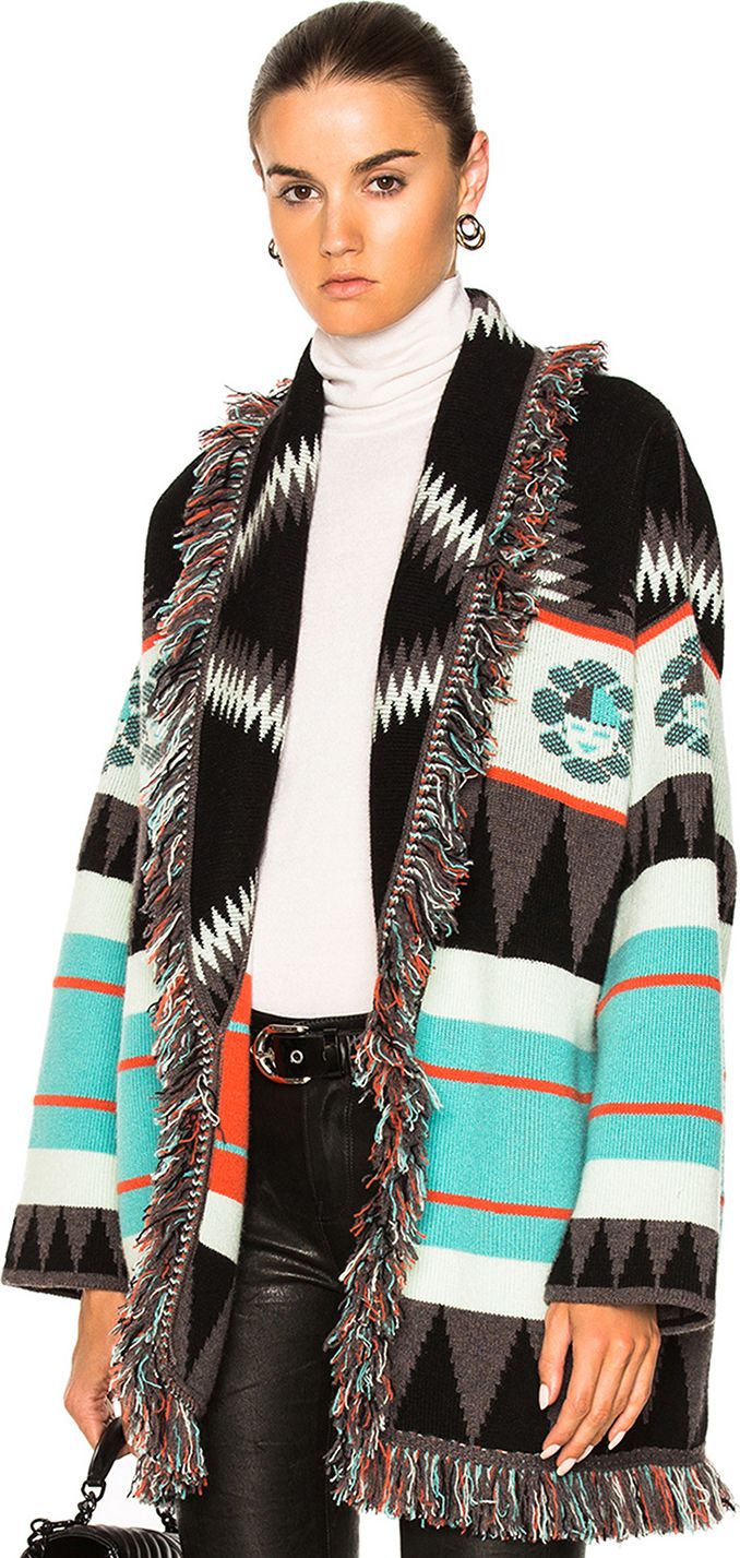 Alanui New Icon Oversized Jacquard Cardigan