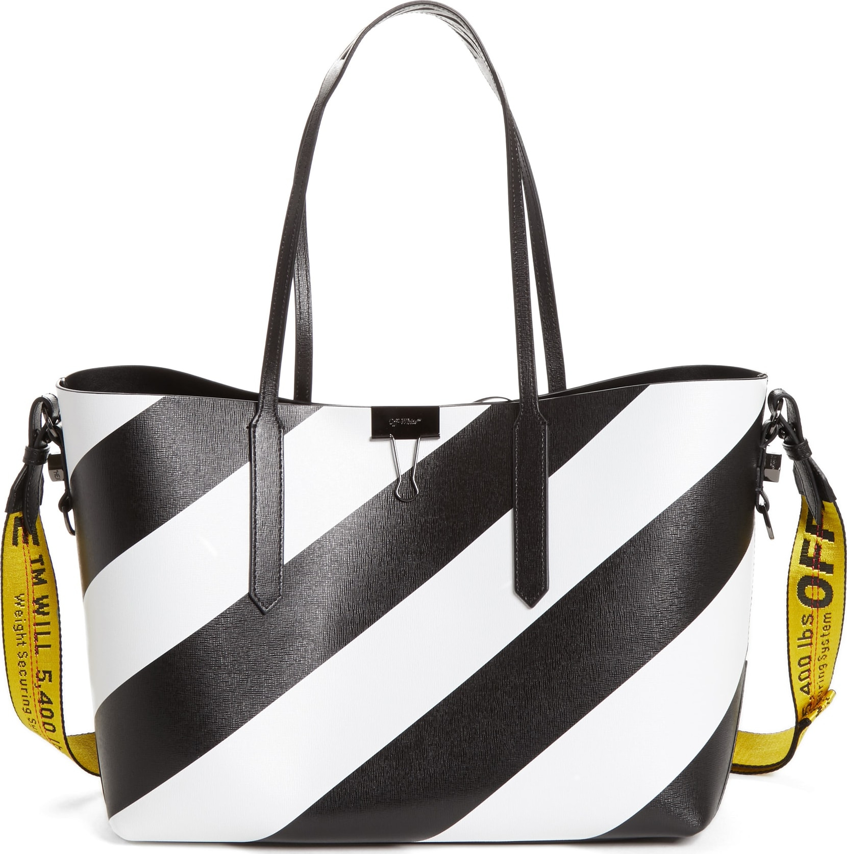 Off White Medium Diagonal Tote