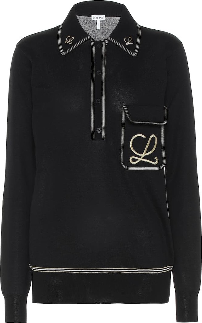LOEWE Embroidered cotton sweater