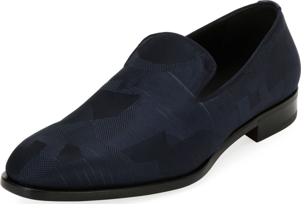 Salvatore Ferragamo Men's Camouflage Venetian Loafer