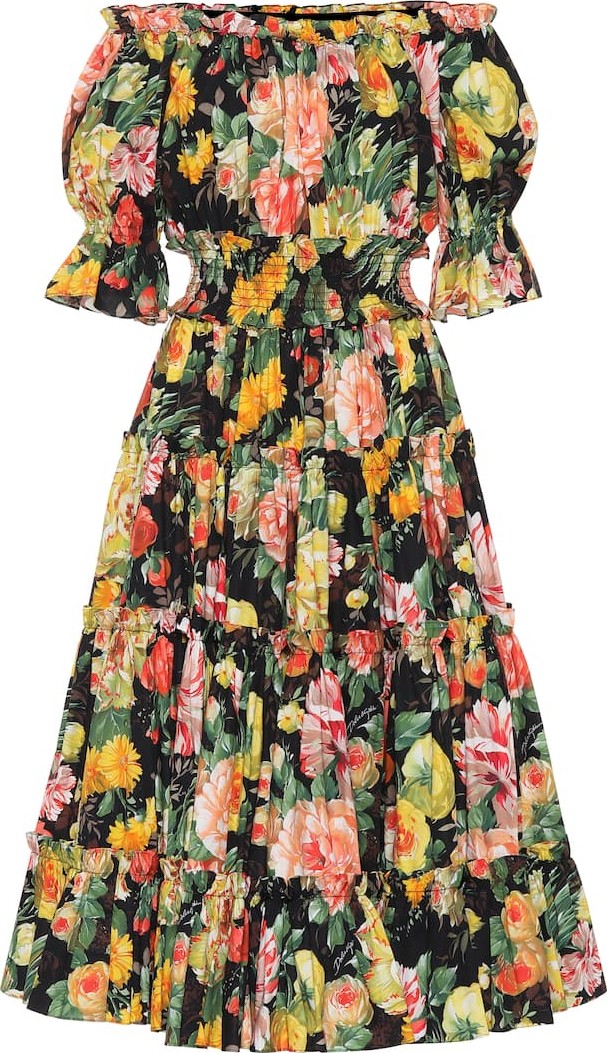 Dolce & Gabbana Floral-printed cotton dress
