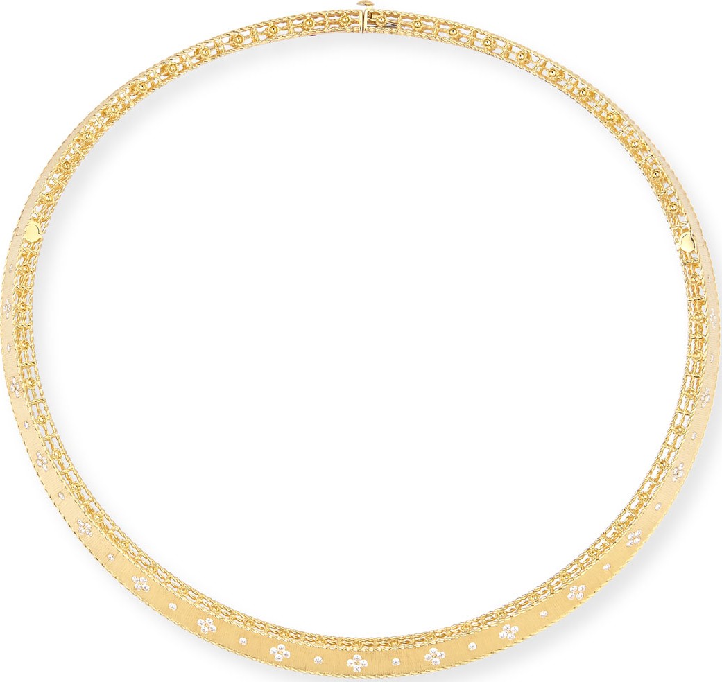 Roberto Coin Princess 18K Diamond Collar Necklace
