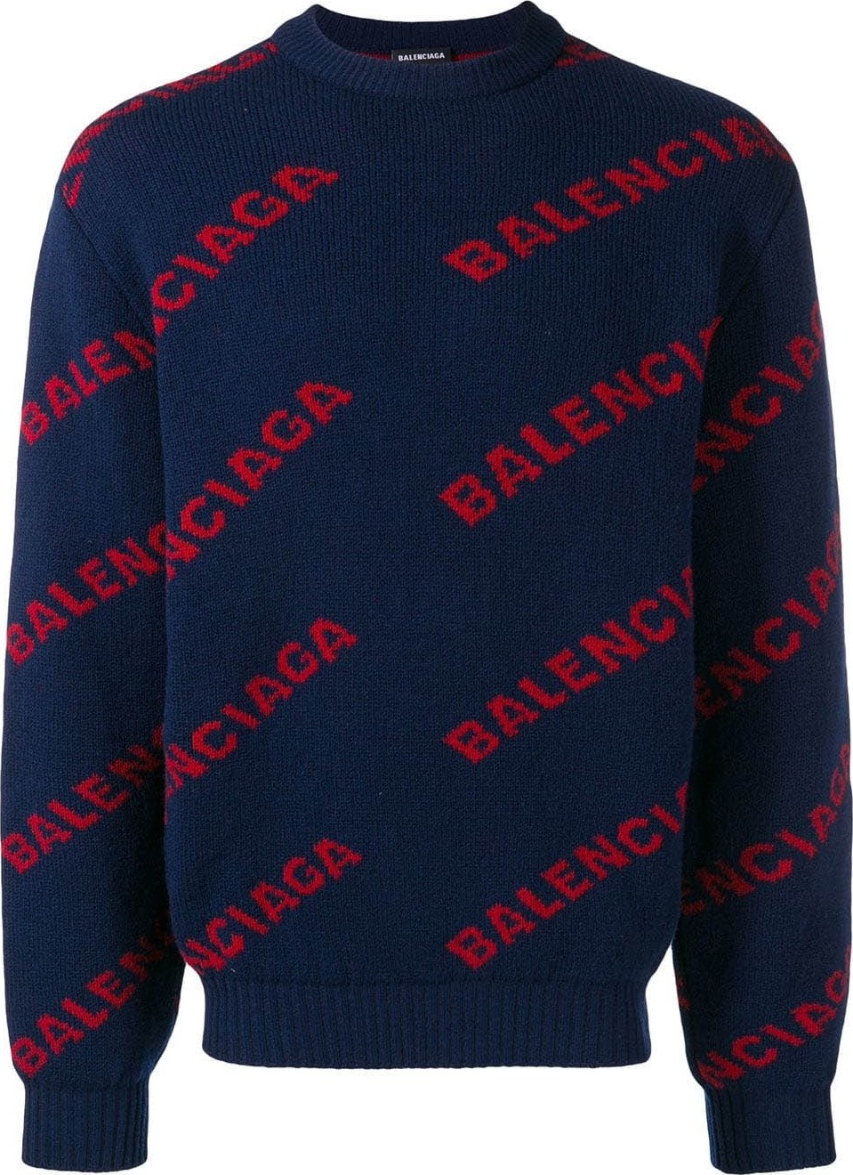 Balenciaga logo intarsia sweater