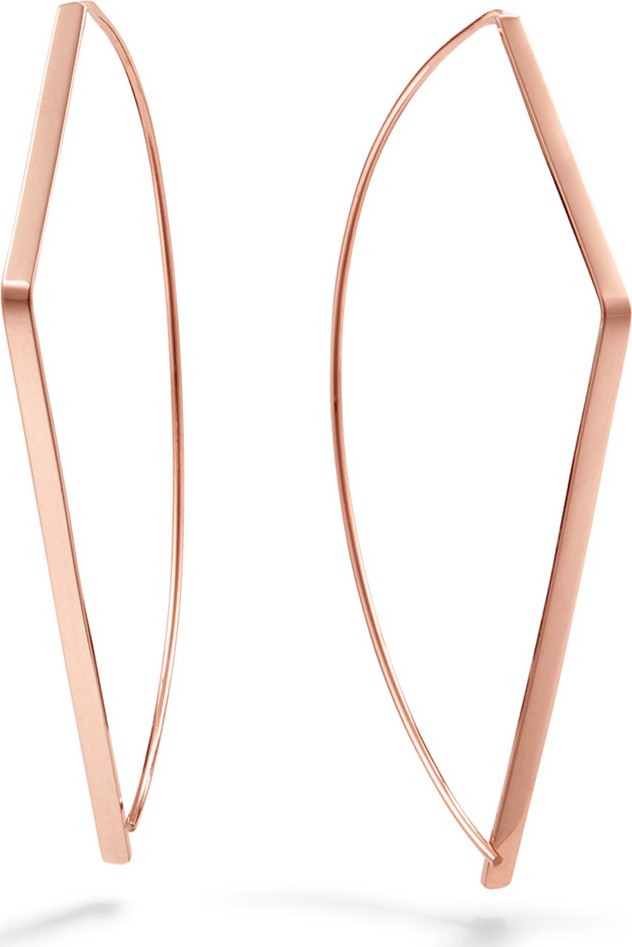 Lana 30mm Angled Upside Down Hoops